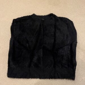 English Factory Black Fuzzy Sweater